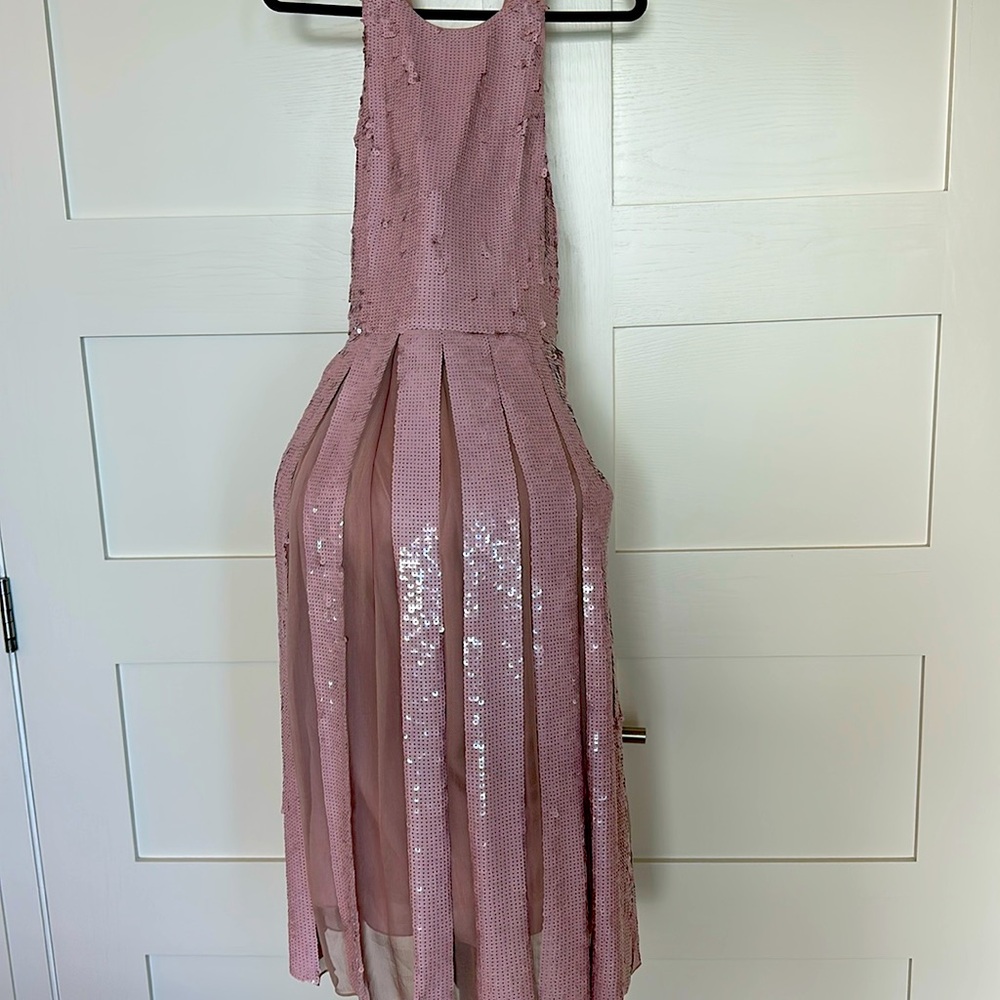 Tibi pink sequin dress size 4